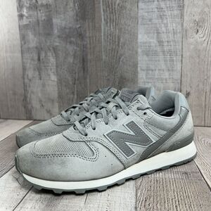 New Balance 696 Women's Classic Sneakers Running Shoes Suede Gray Size 6.5 B